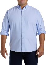 DXL Big & Tall Essentials Men's Oxford Sport Shirt | Long-Sleeve Button Down Shirt - Image 6